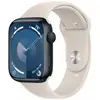 Умные часы Apple Watch Series 9 41 мм, M/L 160-210, Aluminium Case GPS, темная ночь/бежевый, Размер ремешка: M/L 160-210, Цвет: темная ночь/бежевый