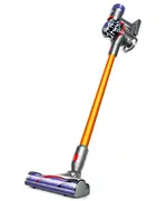Пылесос Dyson V8 Absolute, никель/, Yellow, желтый