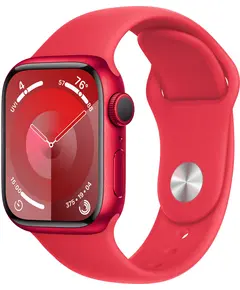 Умные часы Apple Watch Series 9 41 мм, S/M 130-180, Aluminium Case GPS, красный, Размер ремешка: S/M 130-180, Цвет: Красный