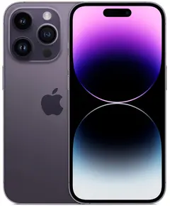 Смартфон Apple iPhone 14 Pro 256 Гб, фиолетовый, Объём памяти: 256 ГБ, Цвет: Фиолетовый, Количество SIM-карт: Dual SIM, Версия: Новый Nano-SIM