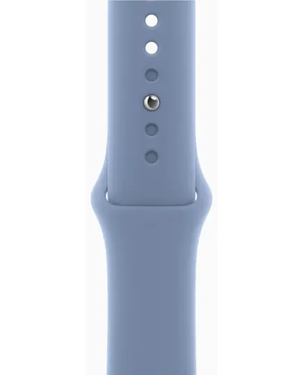 Умные часы Apple Watch Series 9 41 мм Aluminium Case GPS, Silver/Winter Blue Sport Band - M/L, Размер дисплея: 41 мм, Модификация: GPS, Размер ремешка: M/L, Цвет: Silver/Winter Blue Sport Band, изображение 3