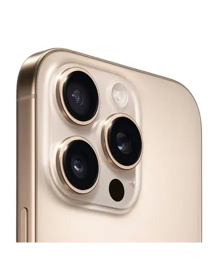 Смартфон Apple iPhone 16 Pro 256 GB, Dual SIM (nano SIM), Desert Titanium, Объём памяти: 256 ГБ, Цвет: Золотистый, Количество SIM-карт: Dual SIM, изображение 3