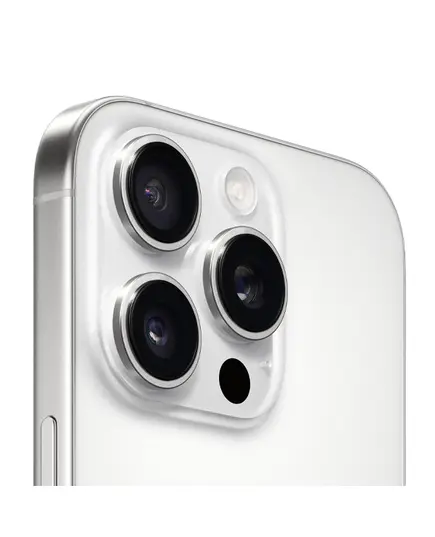Смартфон Apple iPhone 16 Pro 512 GB, Dual SIM (nano SIM+eSIM), White Titanium, Объём памяти: 512 ГБ, Цвет: Белый, Количество SIM-карт: SIM + eSIM, изображение 3