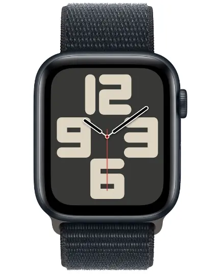 Смарт-часы Apple Watch SE (2023) GPS 44 мм, sport loop, темная ночь, Размер ремешка: R, Цвет: Чepный, изображение 2