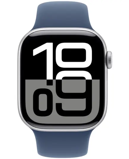 Умные часы Apple Watch Series 10 42 мм, M/L 140-245 мм, Aluminium Case GPS, Silver, Модификация: GPS, Размер ремешка: M/L 140-245, Тип ремешка: Sport Band, Цвет: Серебристый, изображение 2