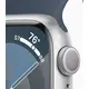 Умные часы Apple Watch Series 9 41 мм Aluminium Case GPS, Silver/Storm Blue Sport Band - S/M, Размер дисплея: 41 мм, Модификация: GPS, Размер ремешка: S/M, Цвет: Silver/Storm Blue Sport Band, изображение 4